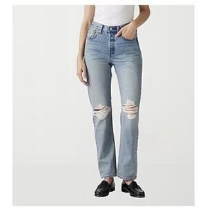 Levi's 501 Original Women's Straight Leg Ripped/Distressed Jeans - 26X30 NWT